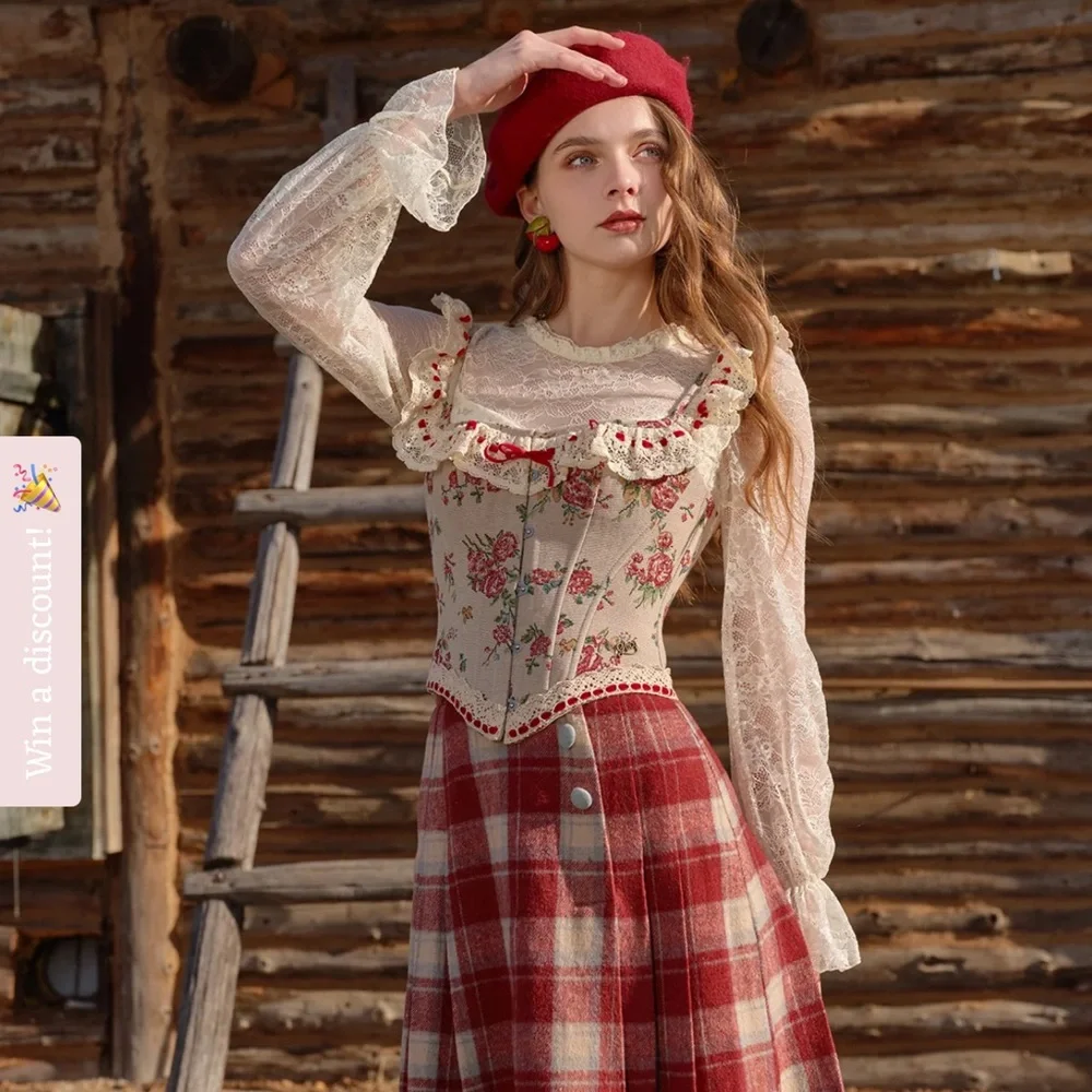 Floral Lace corset - Picture 1 of 3